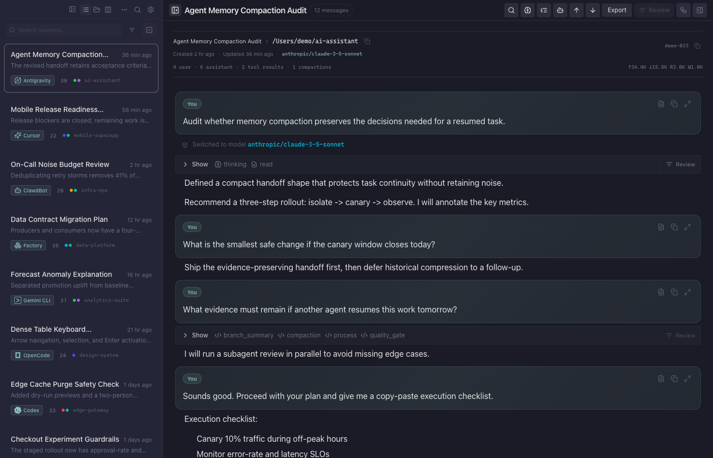 Session Page